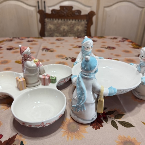 Set of two Avon snow ladies candy dishes , - Picture 2 of 12